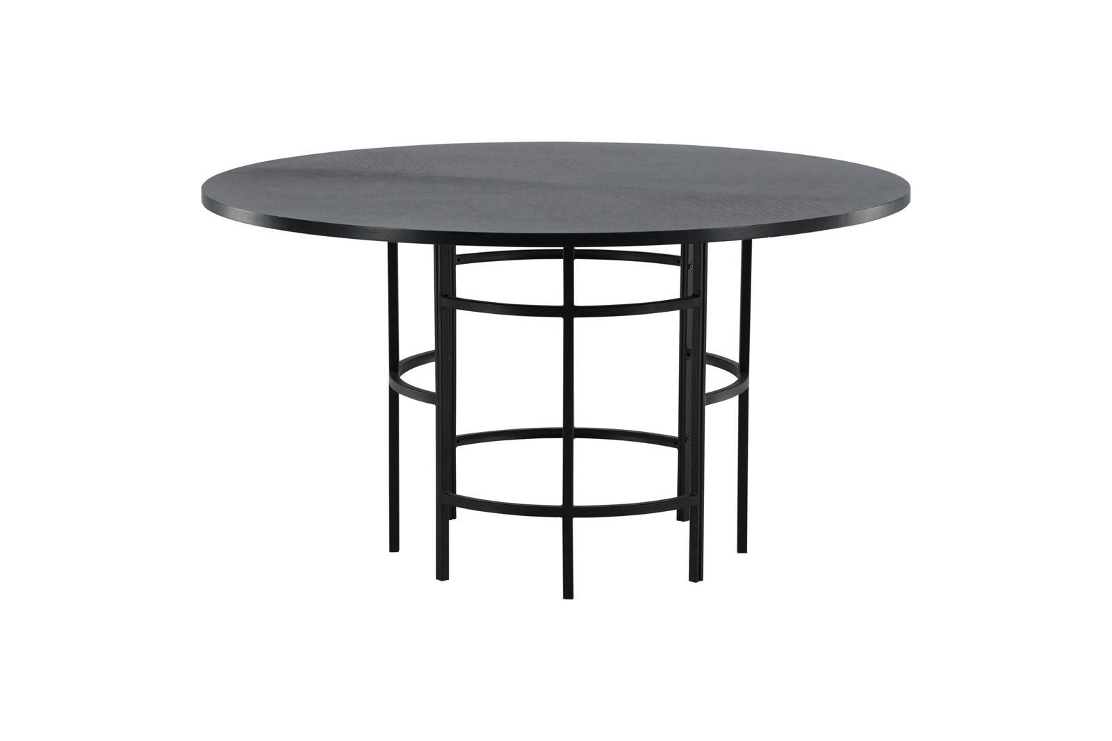 Copenhagen - Dining Table round - Black / Black - vivahabitat.com