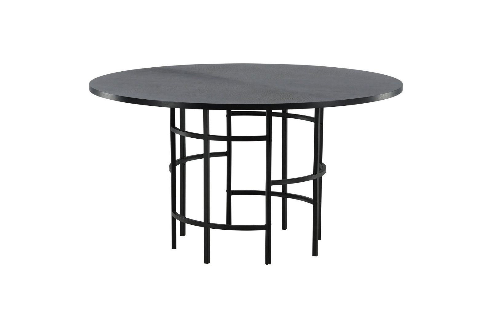 Copenhagen - Dining Table round - Black / Black - vivahabitat.com