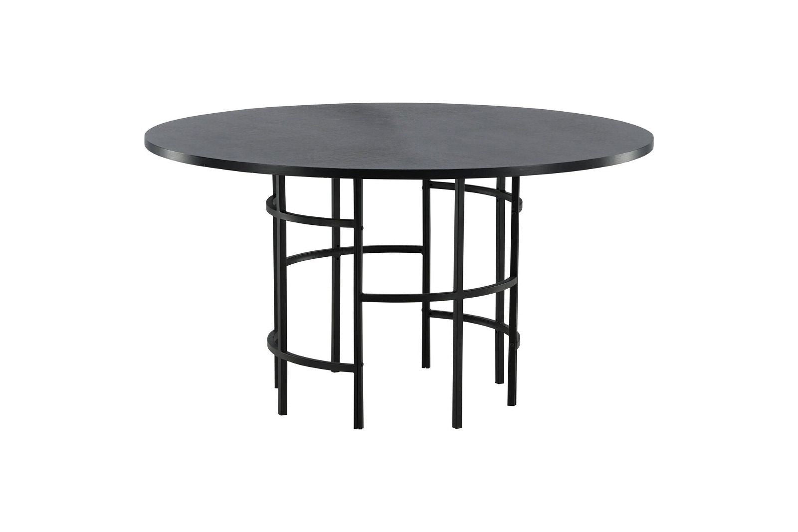 Copenhagen - Dining Table round - Black / Black - vivahabitat.com