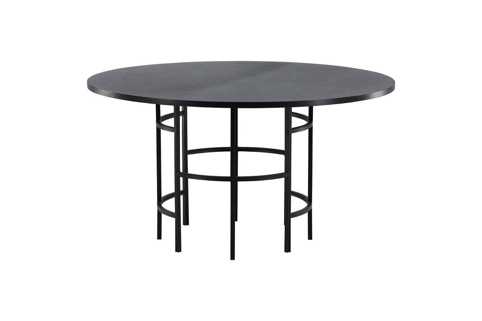 Copenhagen - Dining Table round - Black / Black - vivahabitat.com
