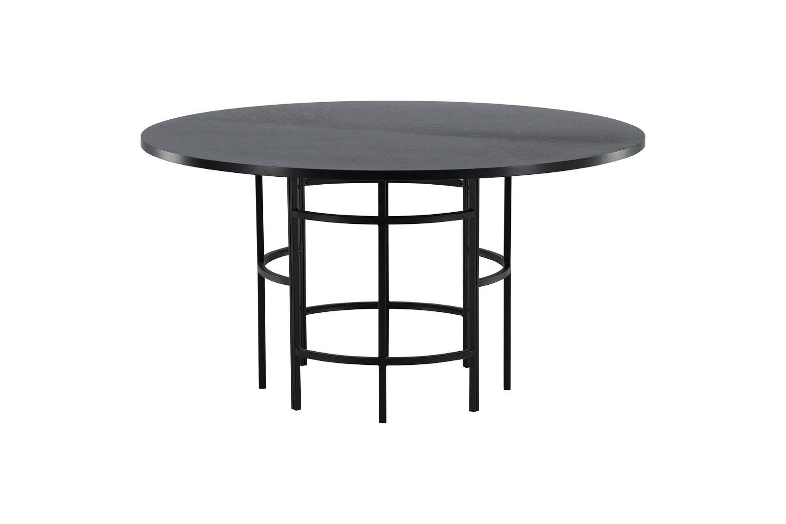 Copenhagen - Dining Table round - Black / Black - vivahabitat.com