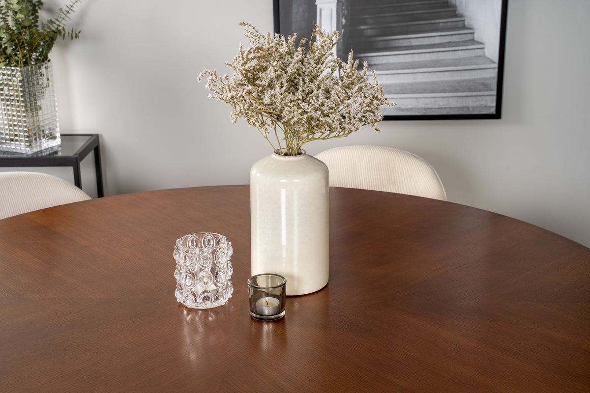 Copenhagen - Dining Table round - Brown / Black - vivahabitat.com