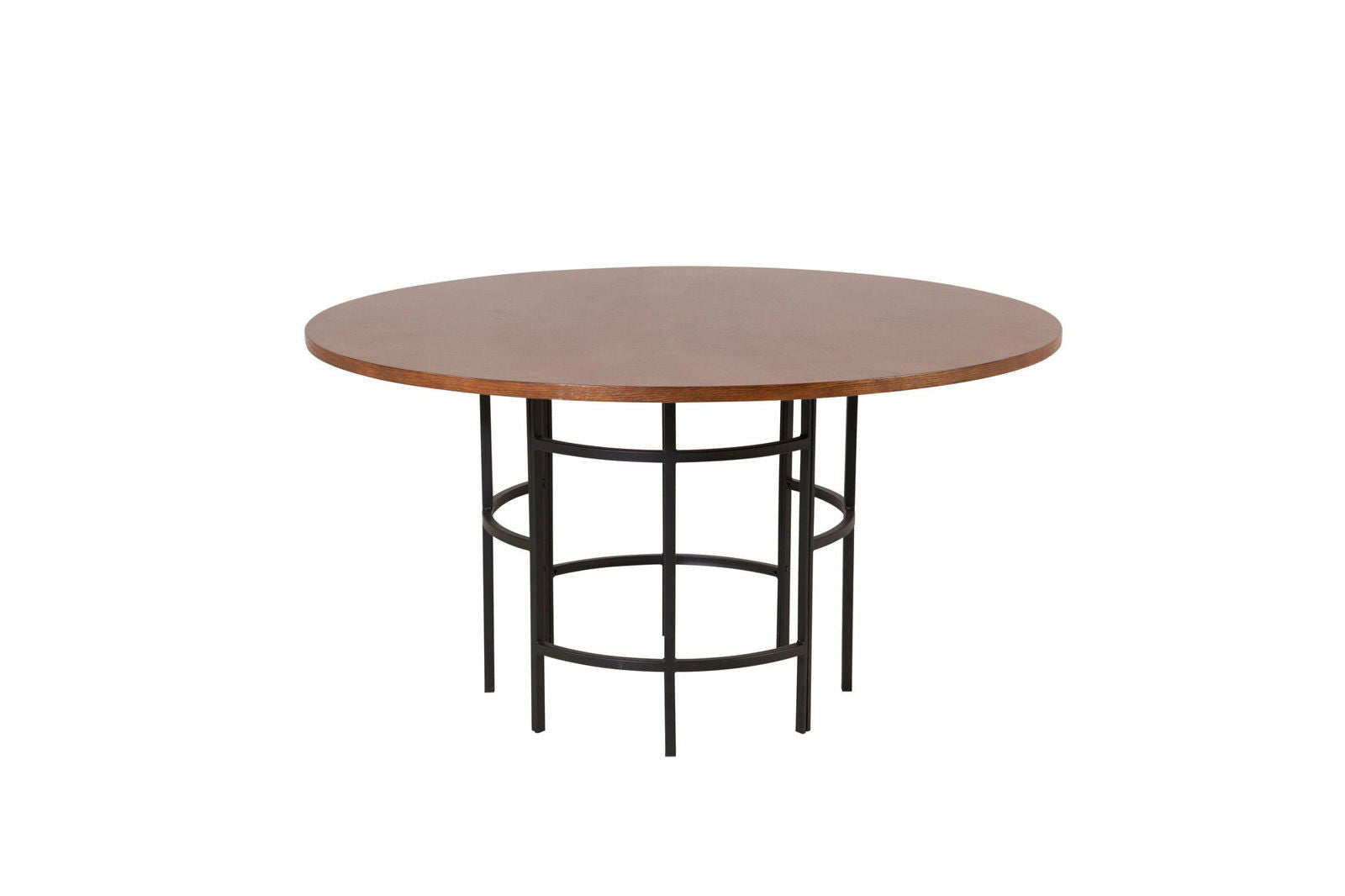 Copenhagen - Dining Table round - Brown / Black - vivahabitat.com