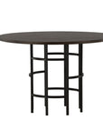 Copenhagen Dining Table - Black / Mocca Veneer - vivahabitat.com