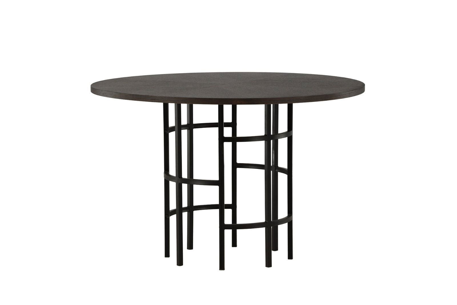 Copenhagen Dining Table - Black / Mocca Veneer - vivahabitat.com