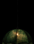 Hanging Lamp Velvet/Cotton Green - vivahabitat.com