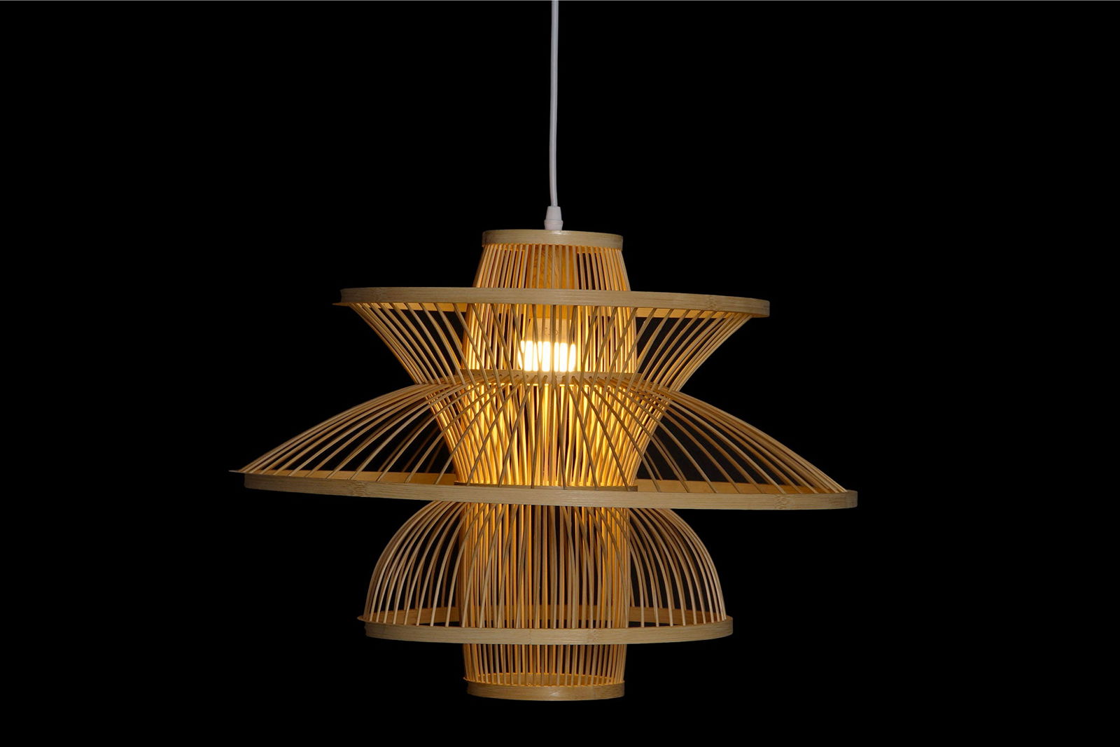 DKD Home Decor Bamboo Cealing Lamp - vivahabitat.com