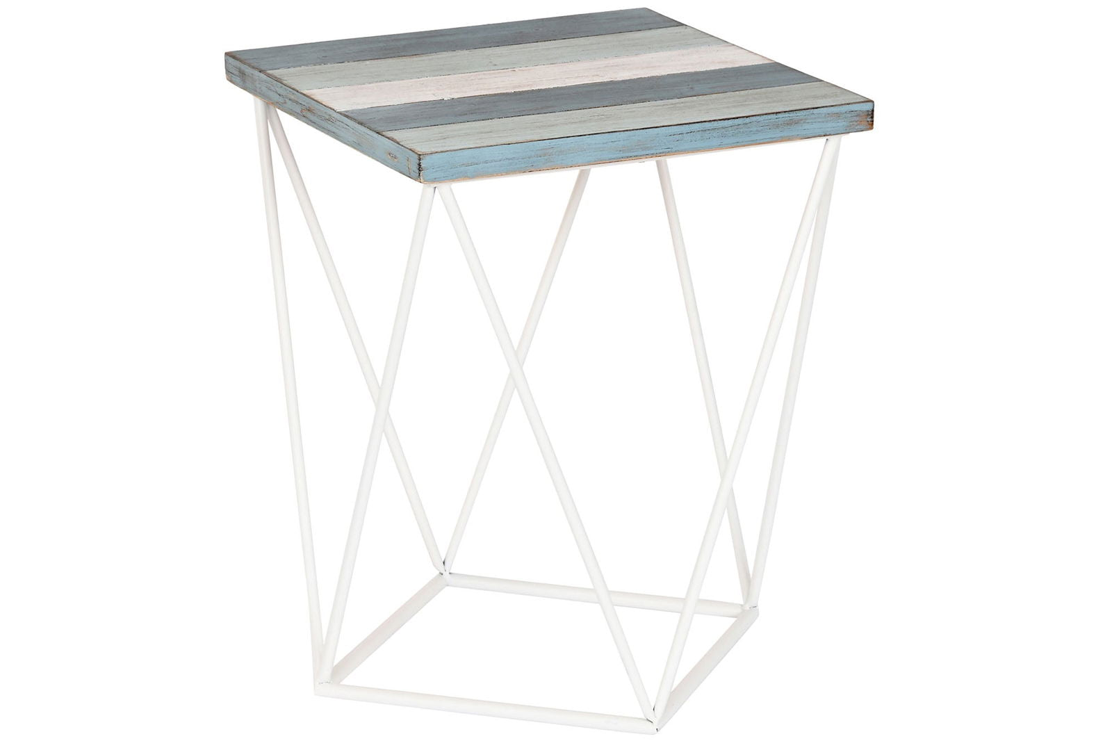 DKD Home Decor auxiliary table stripes - vivahabitat.com