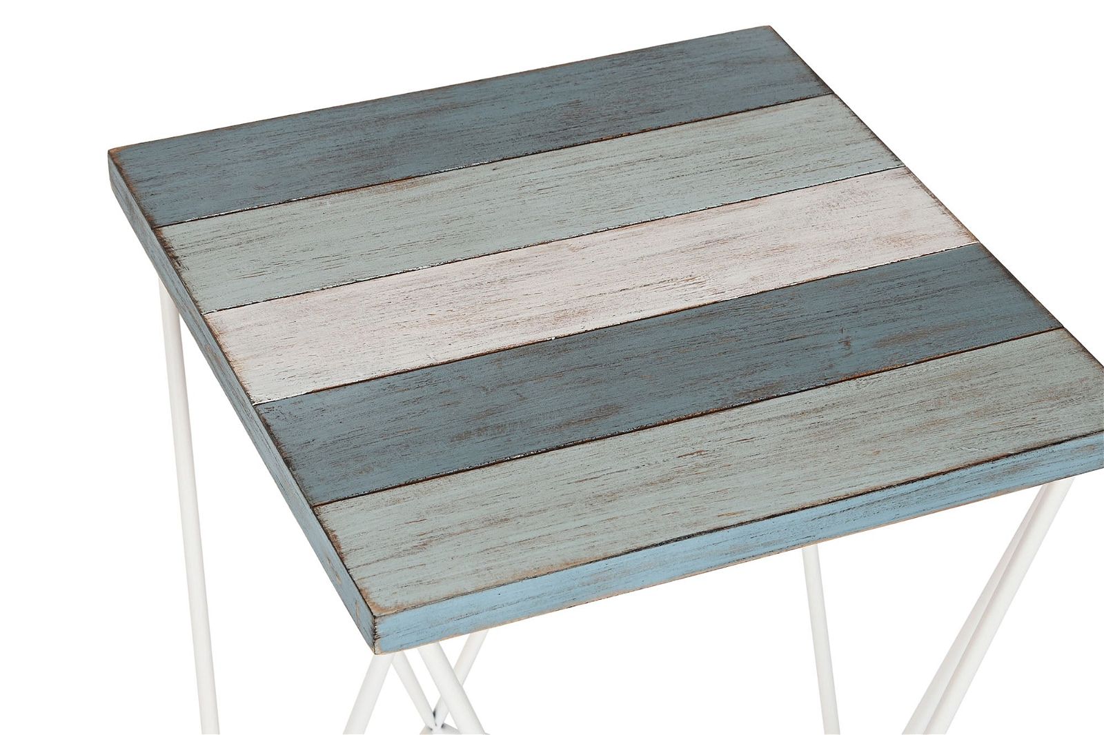 DKD Home Decor auxiliary table stripes - vivahabitat.com