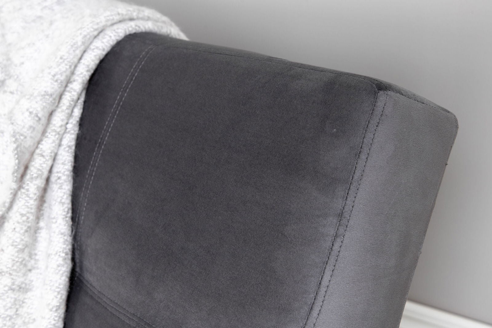 Venture Home Bodil Sofabed - Black / Dark Grey Velvet - vivahabitat.com