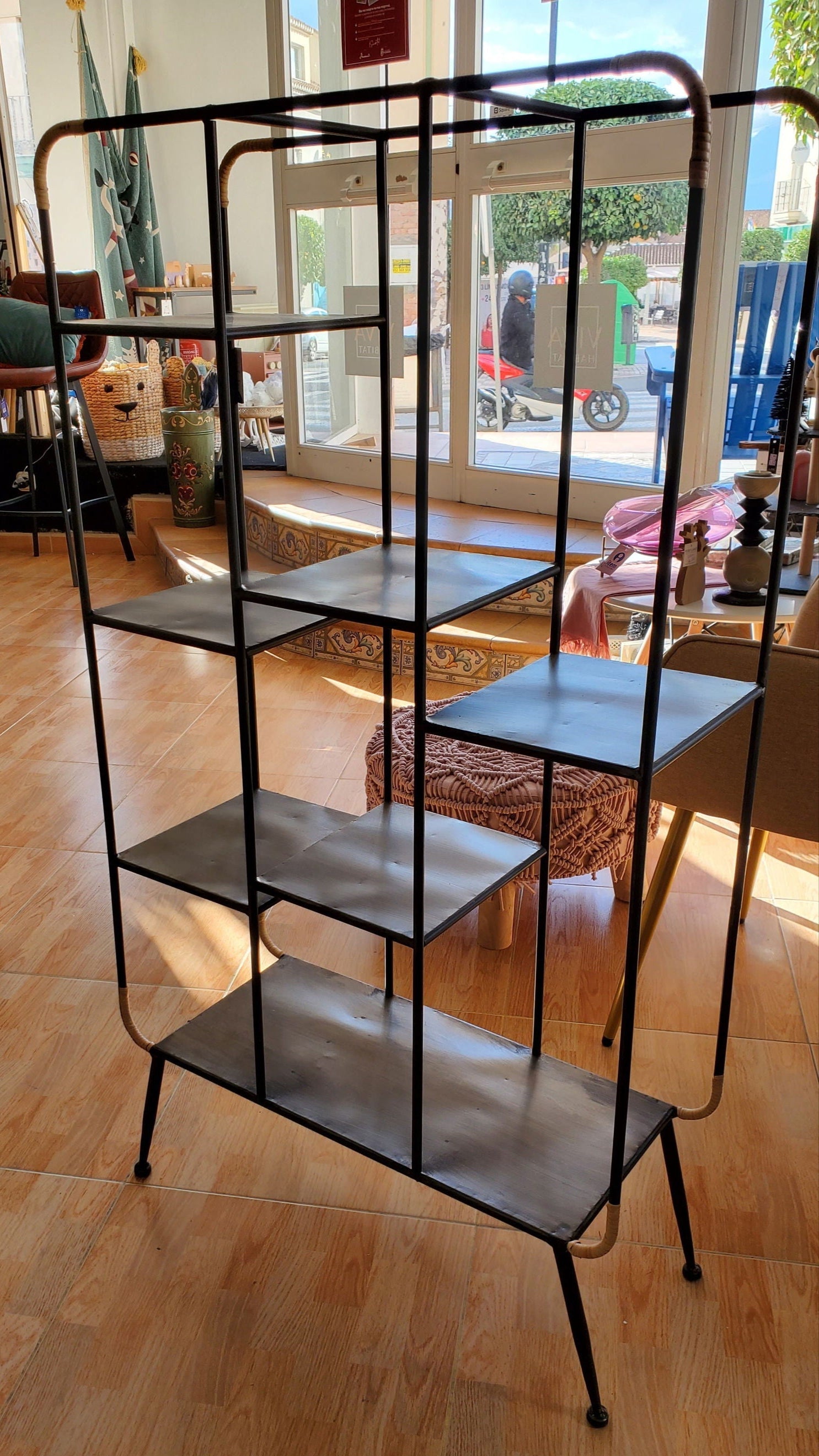 Decorative metal shelving unit - vivahabitat.com