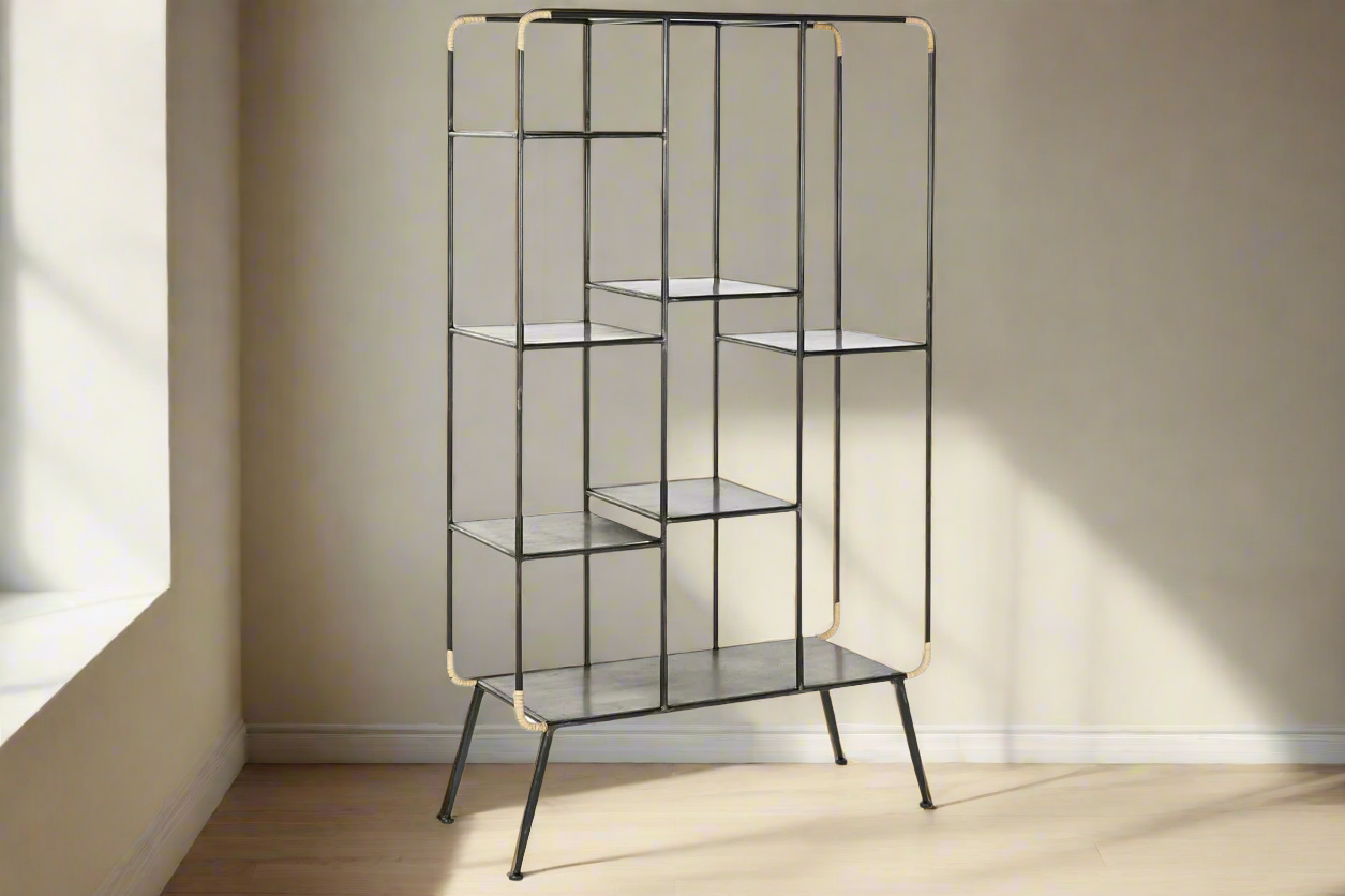 Decorative metal shelving unit - vivahabitat.com