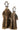 Deer Standing Coat Resin/Textile Brown Large - vivahabitat.com