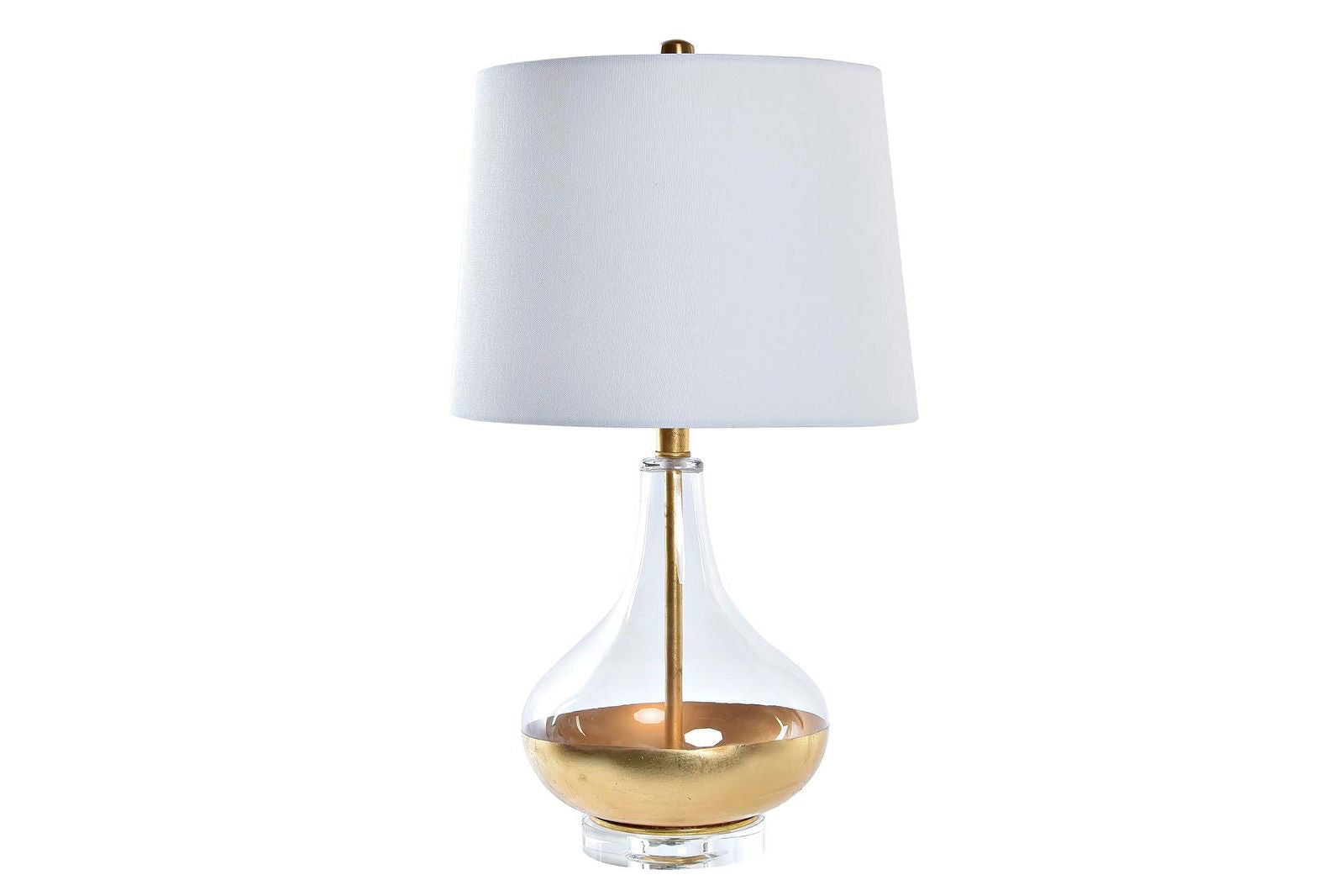 Design table lamp in gold and glass - vivahabitat.com
