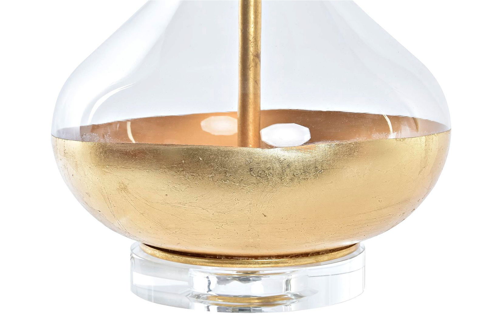 Design table lamp in gold and glass - vivahabitat.com
