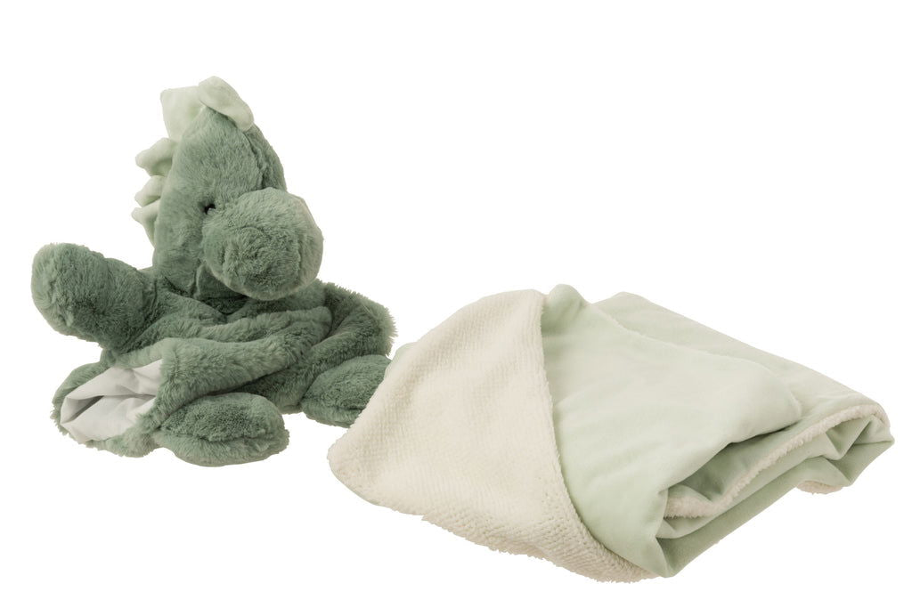 Dinosaur+Blanket Plush Green - vivahabitat.com