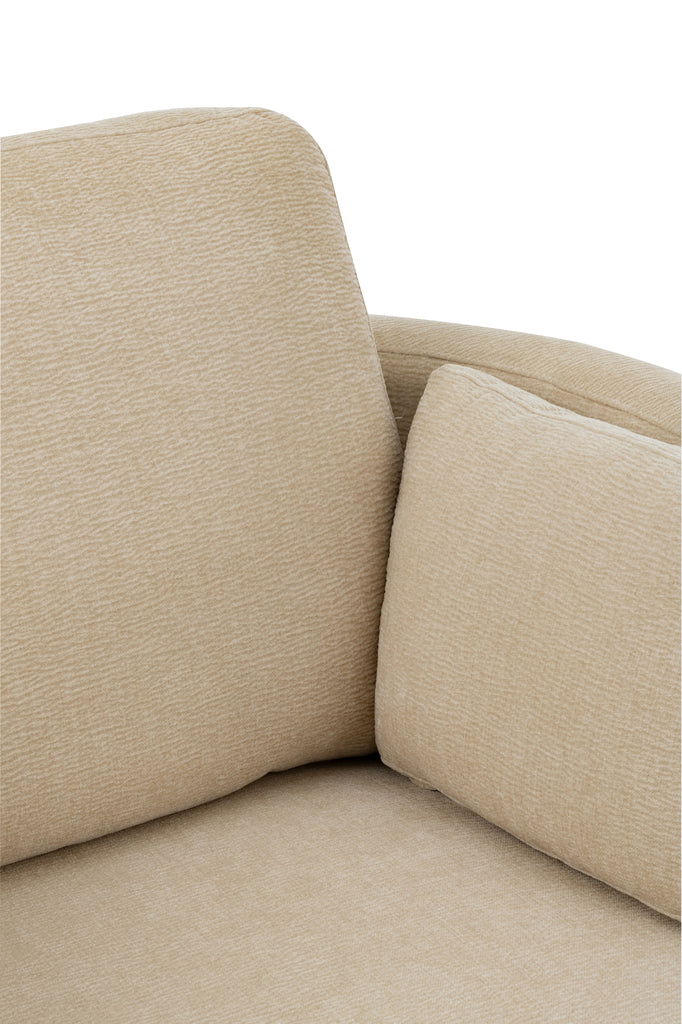 Lounge Chair Swiv Poplar Wood/Foam Beige - vivahabitat.com