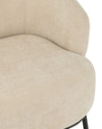 Lounge Chair Mars Poplar Wood/Foam Beige - vivahabitat.com