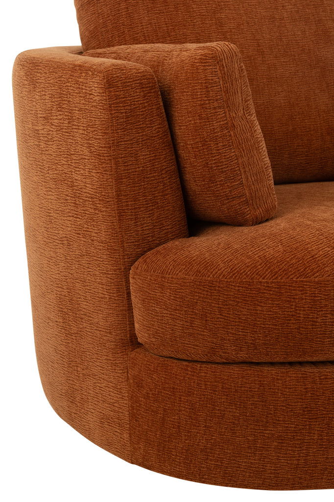 Chair Swivel Poplar Wood/Foam Rusty - vivahabitat.com