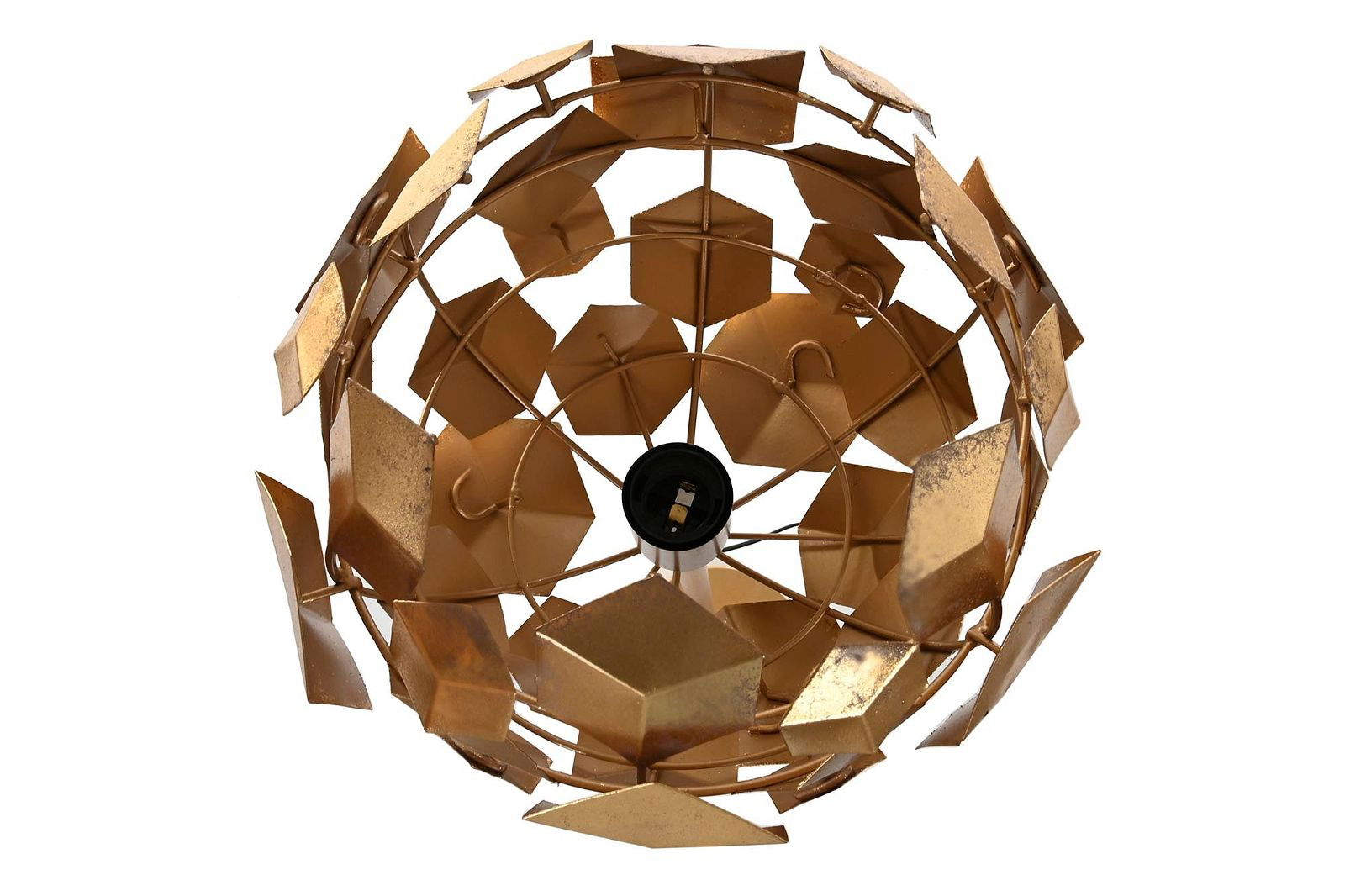 Geometric floor lamp in gold - vivahabitat.com