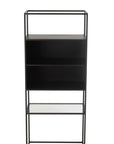 Shelf Rectangle Metal/Glass Black - vivahabitat.com