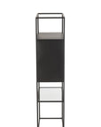 Shelf Rectangle Metal/Glass Black - vivahabitat.com