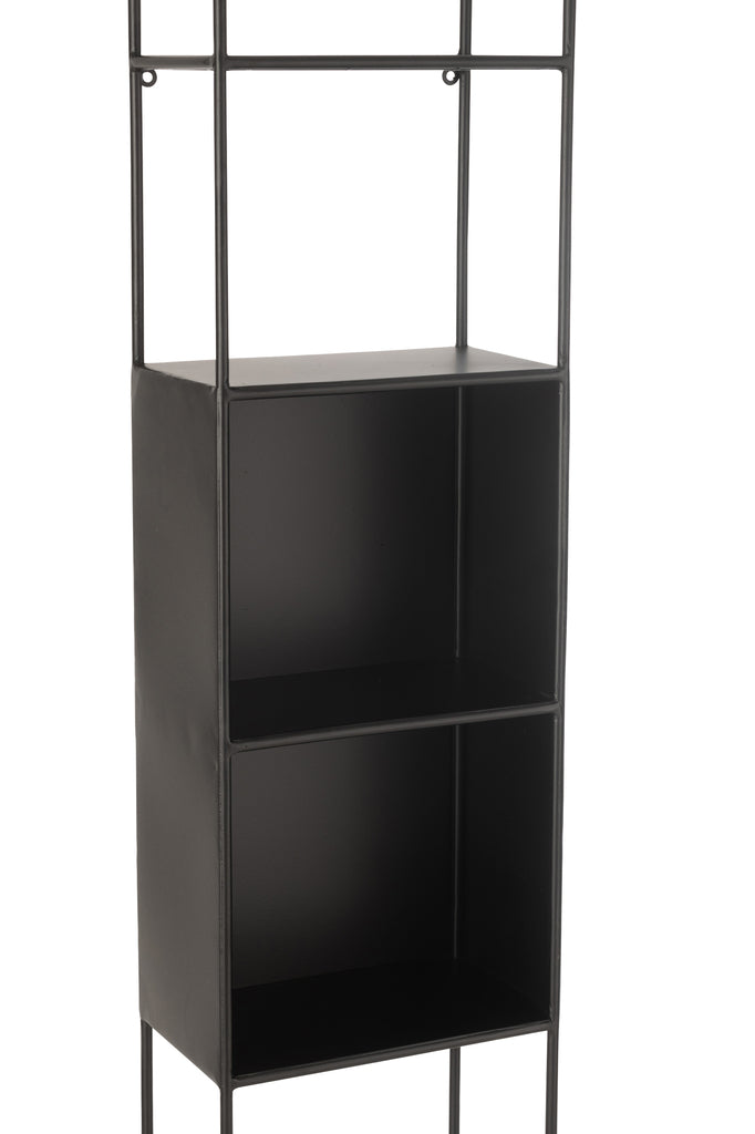 Shelf Ricard Metal/Glass Black - vivahabitat.com