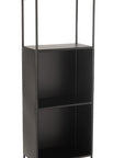 Shelf Ricard Metal/Glass Black - vivahabitat.com