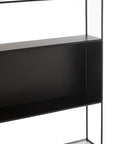 Shelf Seen Metal/Glass Black - vivahabitat.com