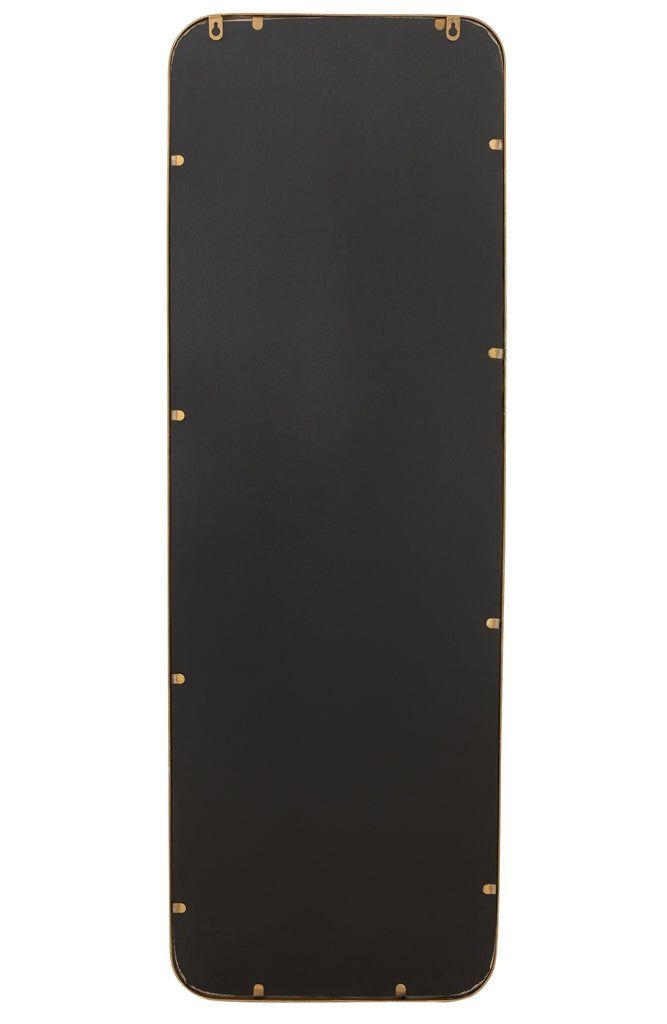 Mirror Mona Rectangle Iron/Glass Gold - vivahabitat.com