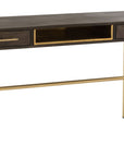 Console Janis 2Drawers Mango Wood/Iron Brown/Gold - vivahabitat.com