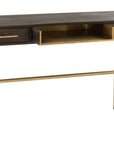 Console Janis 2Drawers Mango Wood/Iron Brown/Gold - vivahabitat.com