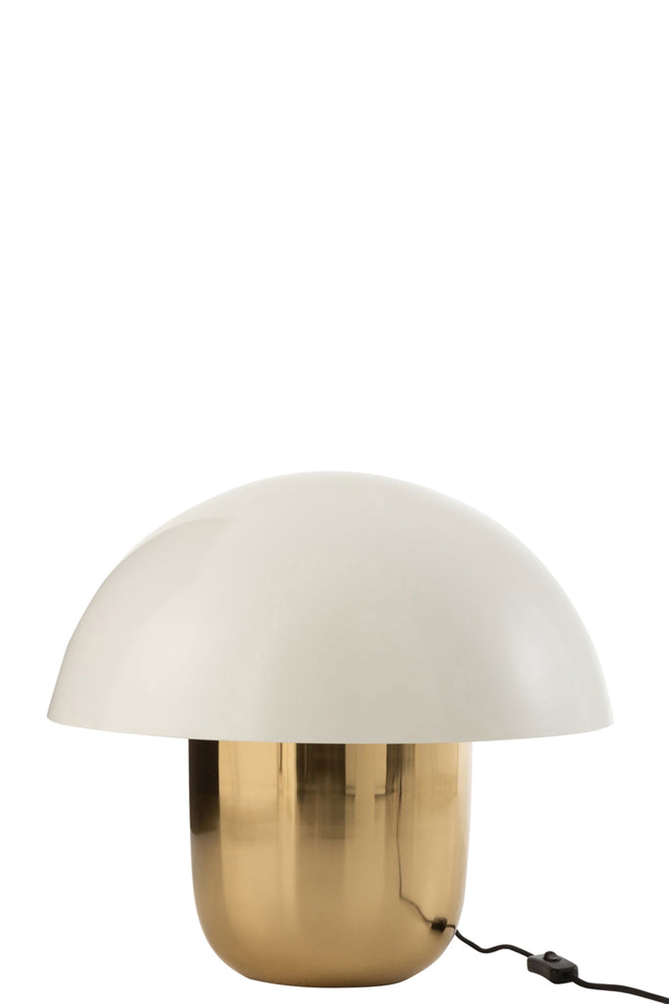 Lamp Mushroom Iron White/Gold Large - vivahabitat.com