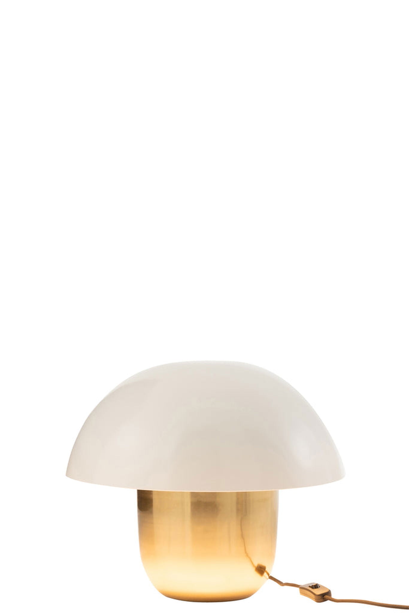 Lamp Mushroom Iron White/Gold Small - vivahabitat.com