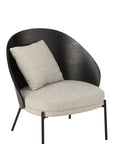 Lounge Chair Lone Wood/Metal Black/Grey - vivahabitat.com