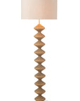 Floor Lamp Caterpillar Poplar Wood Natural/Grey - vivahabitat.com