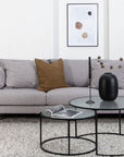 Venture Home Sofia Sofa - Black / Grey Fabric - vivahabitat.com