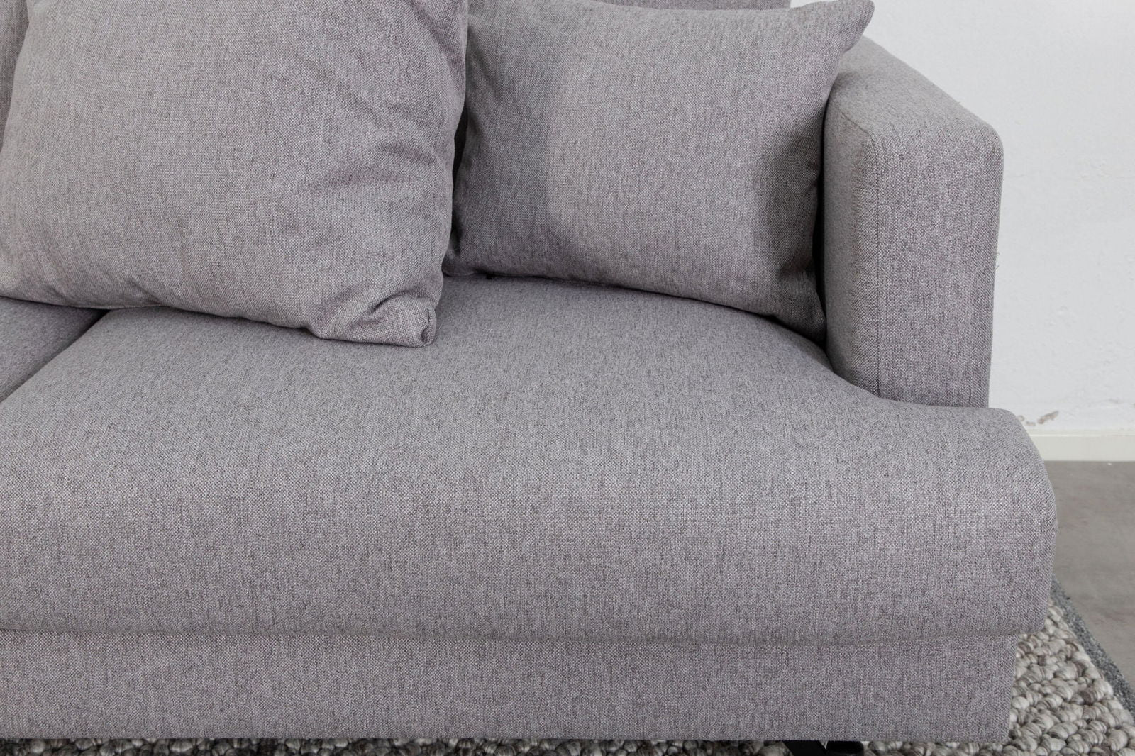 Venture Home Sofia Sofa - Black / Grey Fabric - vivahabitat.com