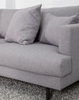 Venture Home Sofia Sofa - Black / Grey Fabric - vivahabitat.com