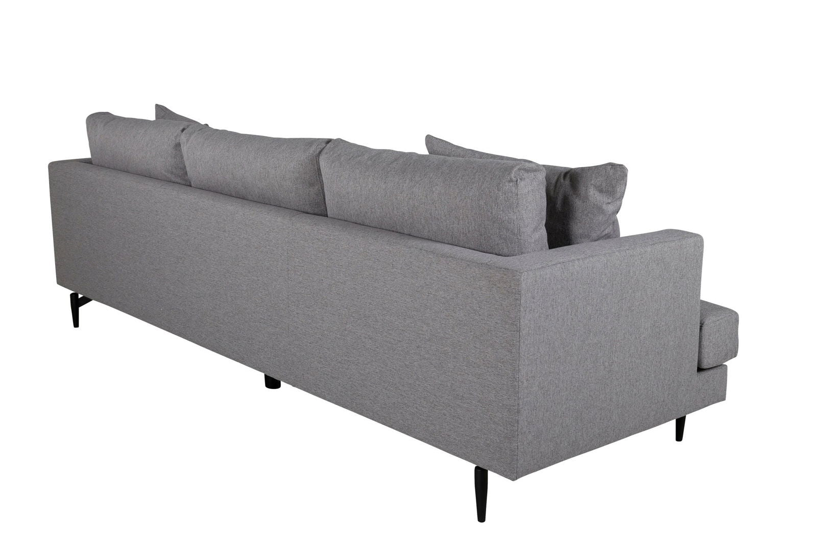 Venture Home Sofia Sofa - Black / Grey Fabric - vivahabitat.com