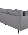 Venture Home Sofia Sofa - Black / Grey Fabric - vivahabitat.com