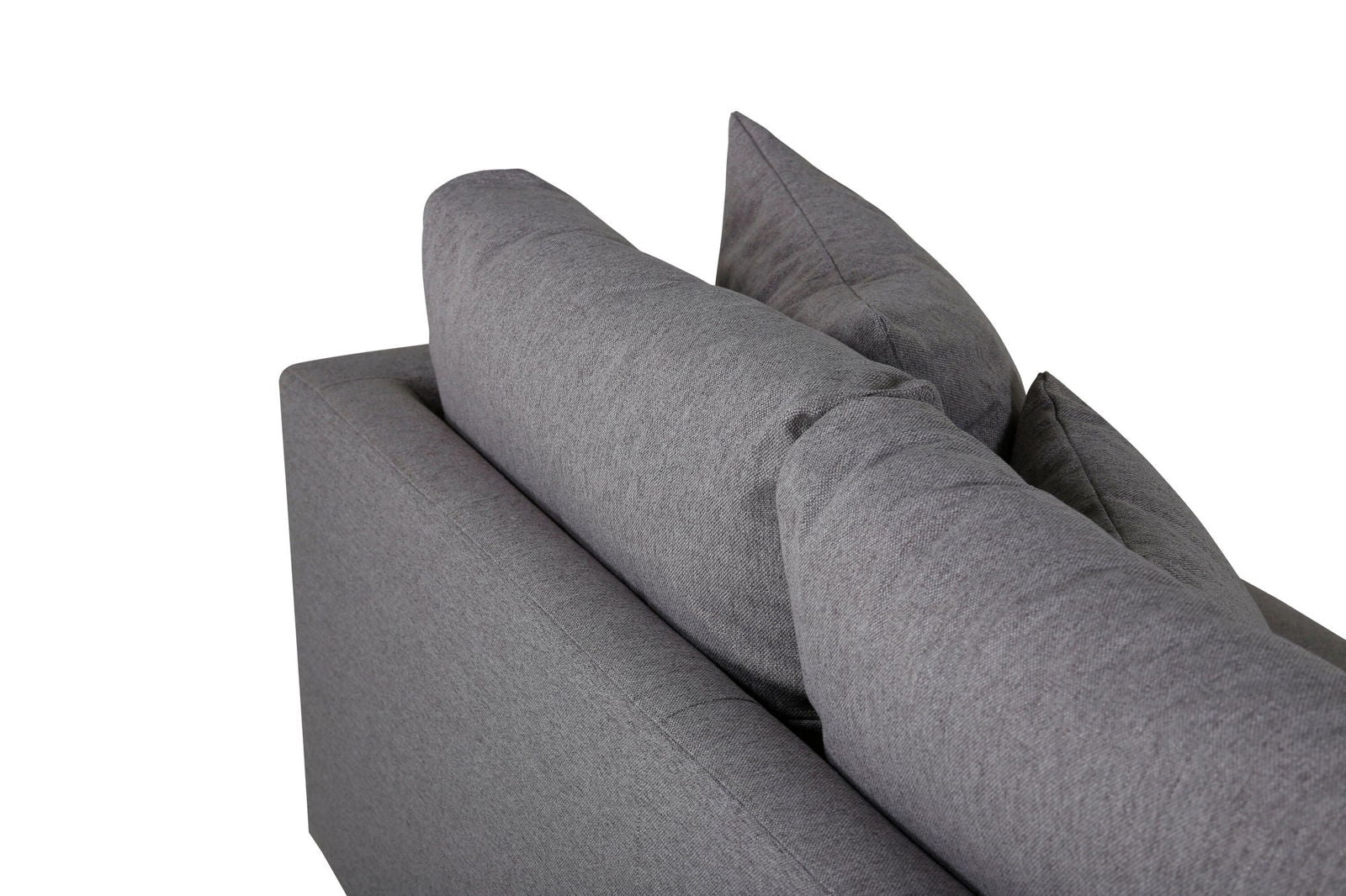 Venture Home Sofia Sofa - Black / Grey Fabric - vivahabitat.com