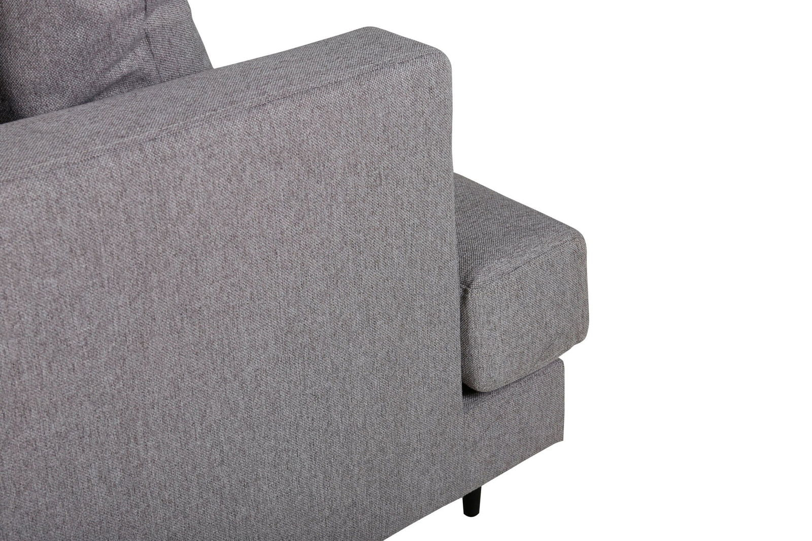 Venture Home Sofia Sofa - Black / Grey Fabric - vivahabitat.com