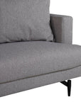 Venture Home Sofia Sofa - Black / Grey Fabric - vivahabitat.com