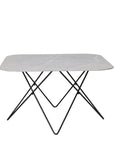 Venture Home Tristar Sofa Table - Black / Grey Glass Marble - vivahabitat.com