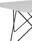 Venture Home Tristar Sofa Table - Black / Grey Glass Marble - vivahabitat.com