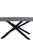 Venture Home Piazza Dining Table - Black / Grey Veneer - vivahabitat.com