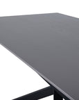 Venture Home Piazza Dining Table - Black / Grey Veneer - vivahabitat.com