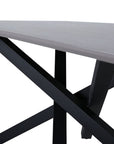 Venture Home Piazza Dining Table - Black / Grey Veneer - vivahabitat.com