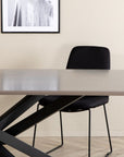 Venture Home Piazza Dining Table - Black / Grey Veneer - vivahabitat.com